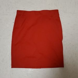 Women's Medium Pencil Skirt Red